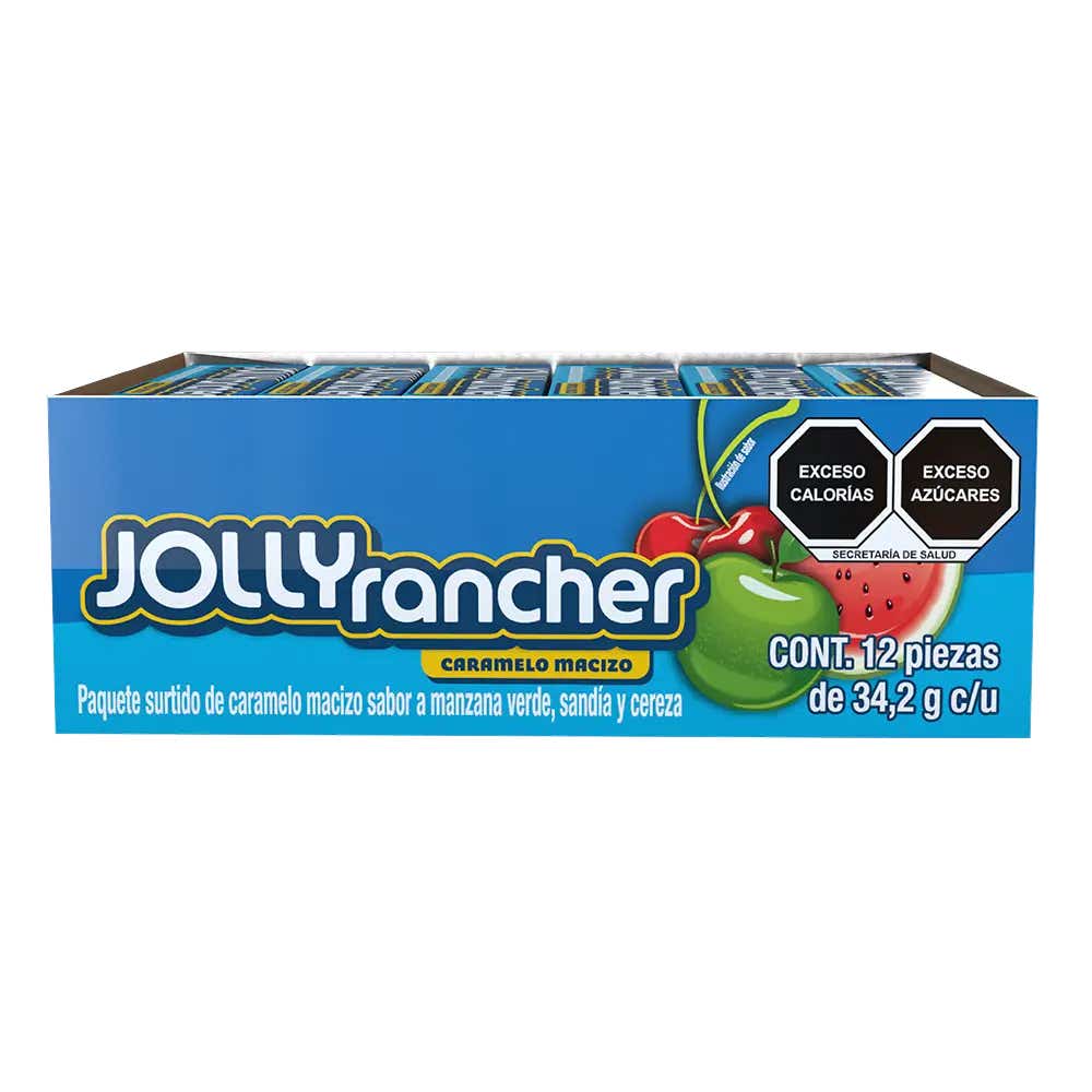 Jolly Rancher Macizo 34.2 gms pack 12 piezas