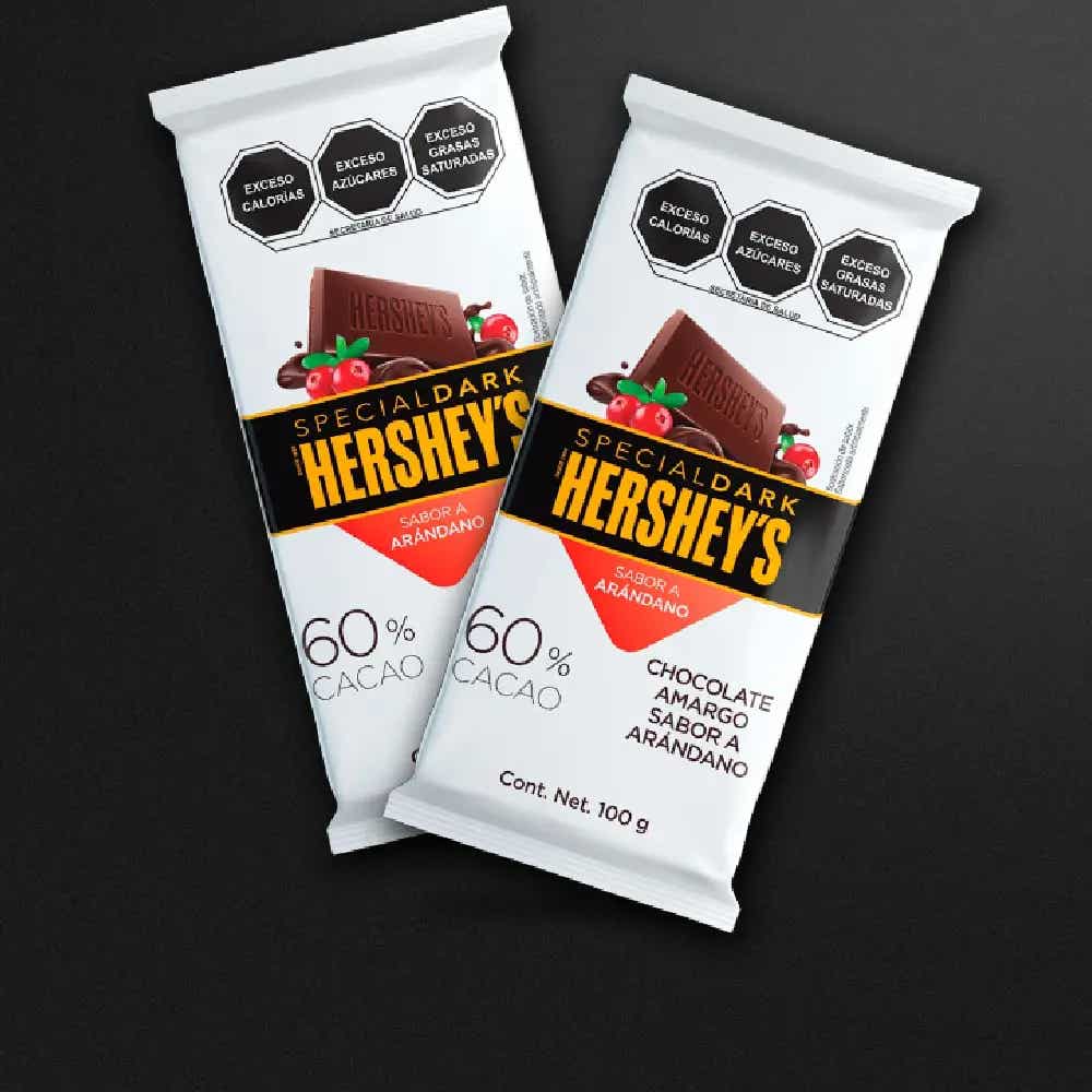 Chocolate HERSHEY'S DARK sabor a arándano 100g