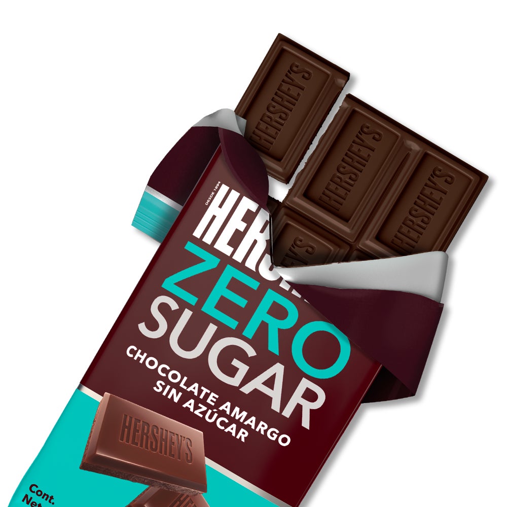 HERSHEY'S ZERO SUGAR Disfruta del sabor de Hershey's, ahora sin zúcar