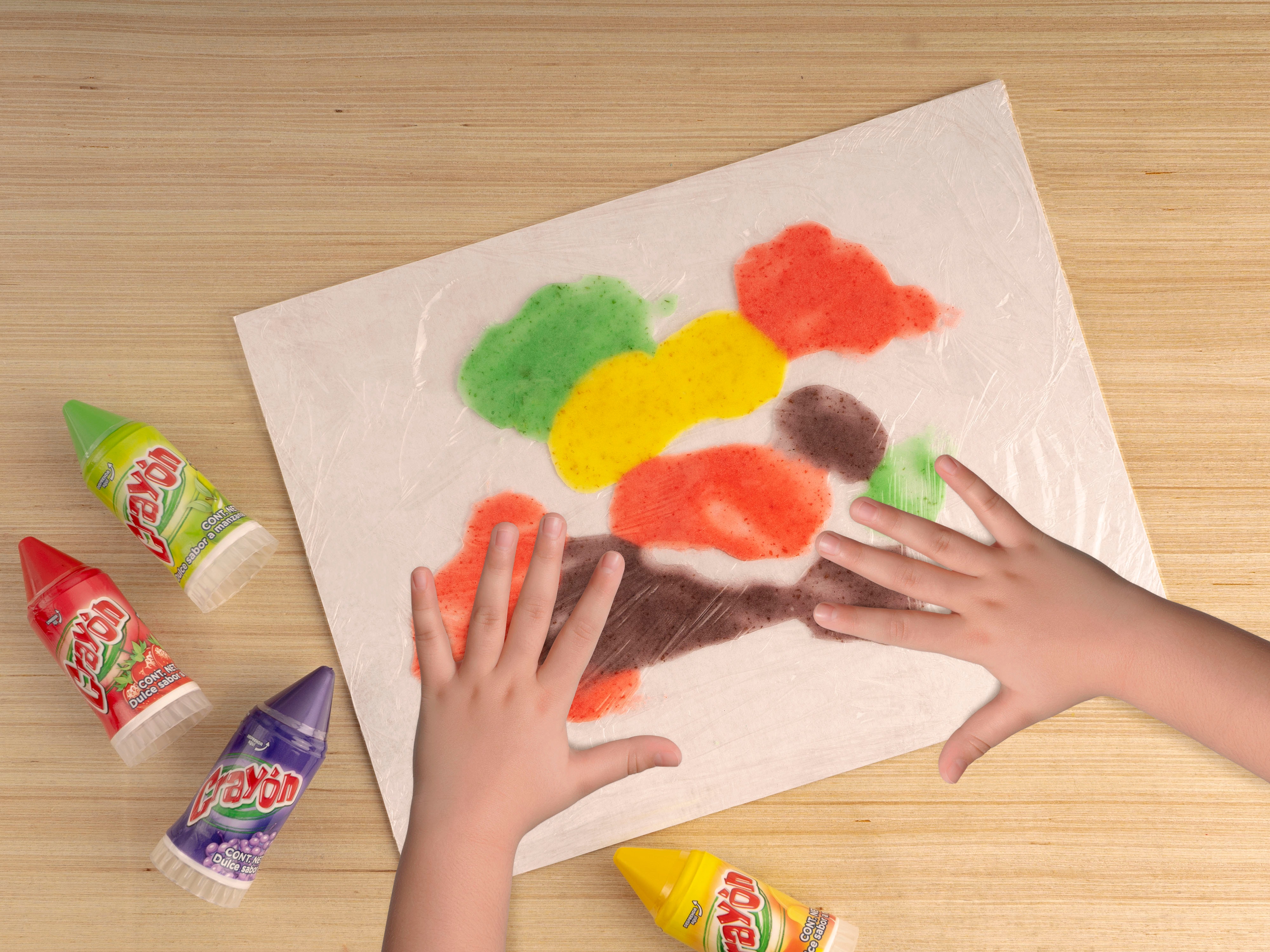 Arte comestible de CRAYÓN para bebés, mamás y papás