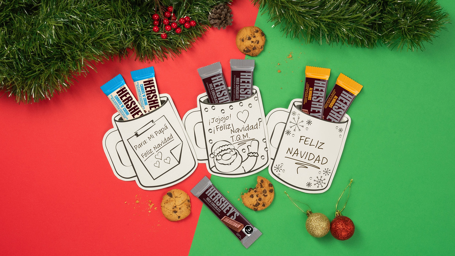 Tarjetas Navideñas HERSHEY’S