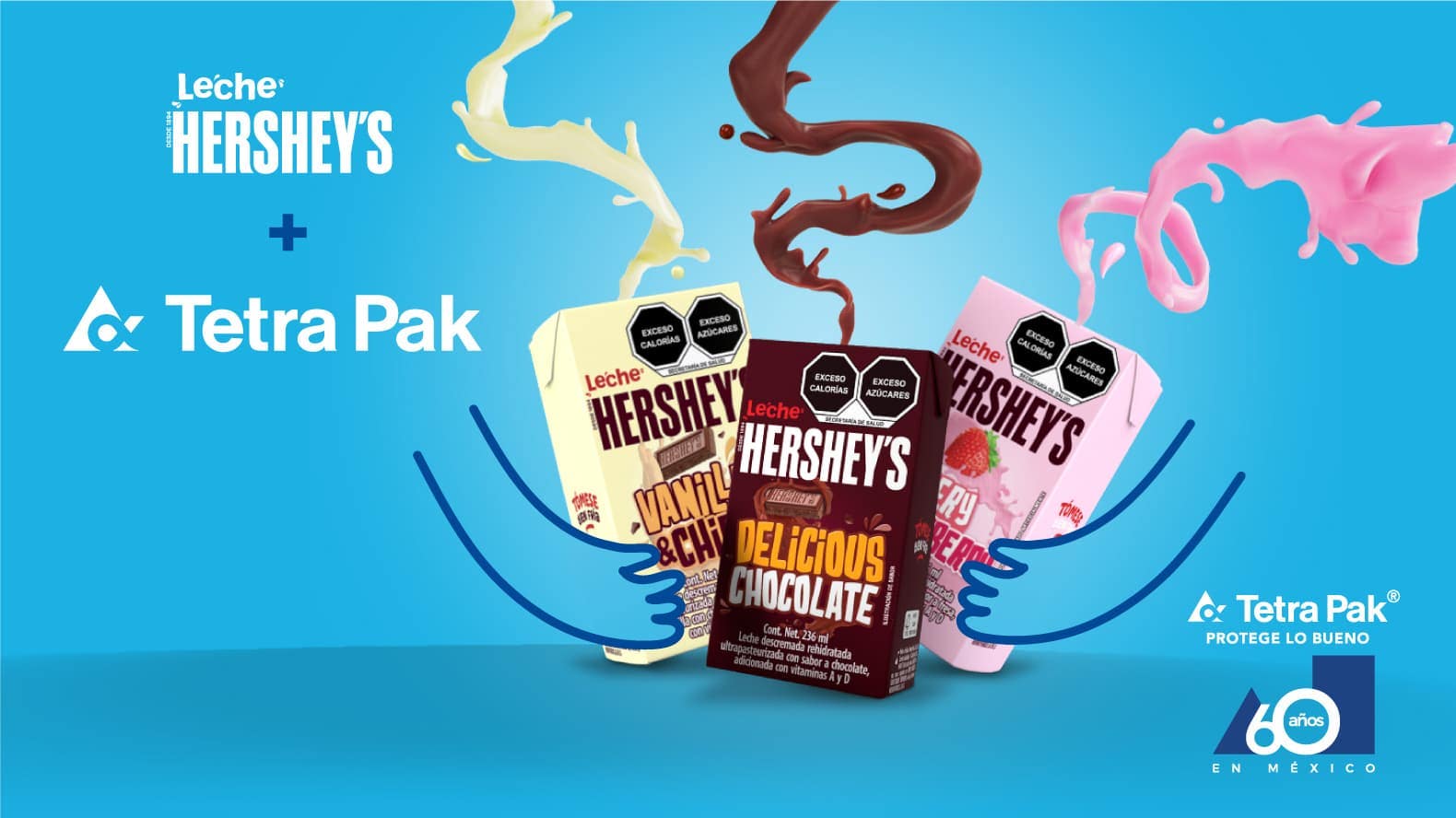 HERSHEY´S y Tetra Pak , una alianza que te permite disfrutar de tus leches HERSHEY´S