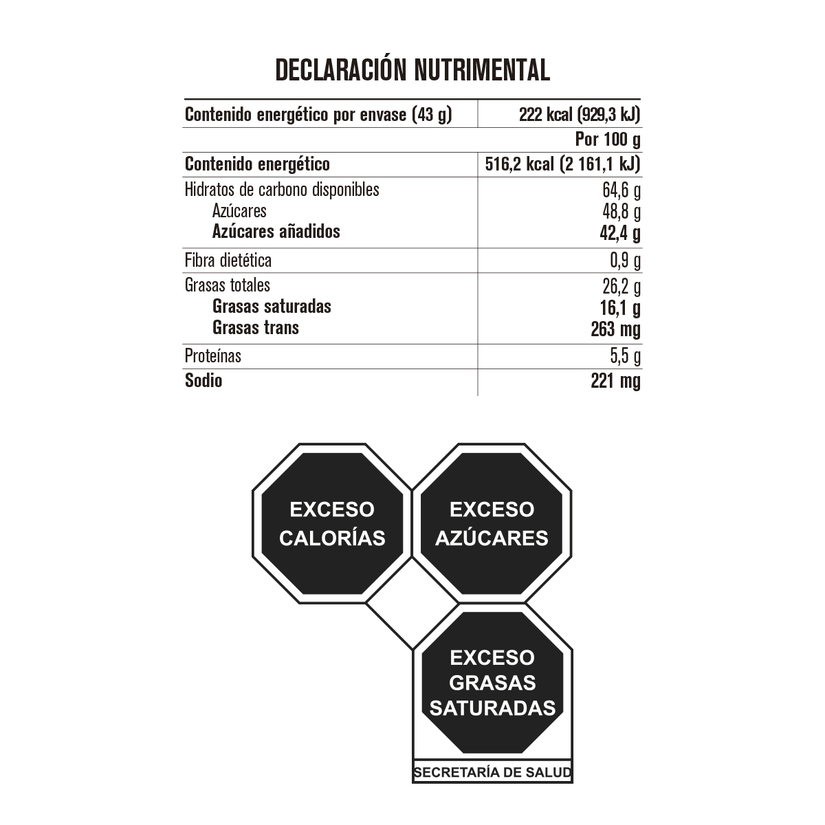 Barra de Dulce sabor a crema con galletas HERSHEY’S Cookies 'n' Creme 43 g 32 pzas