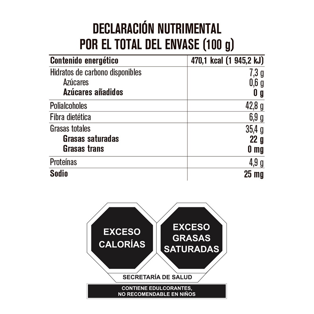 Tabla de muestra del producto