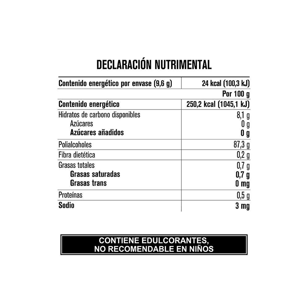 Tabla de muestra del producto