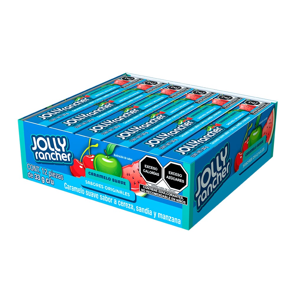 Jolly Rancher Macizo 33 gms pack 12 piezas