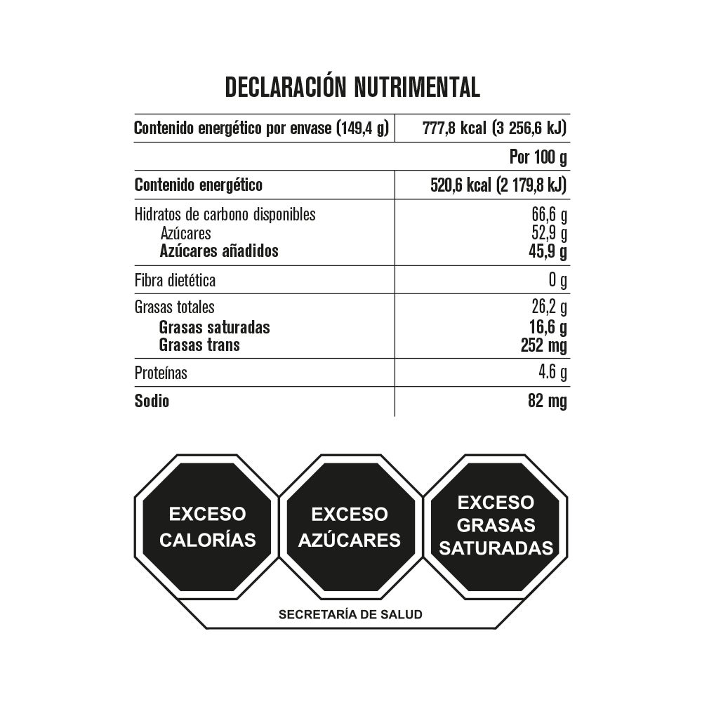 Tabla de muestra del producto