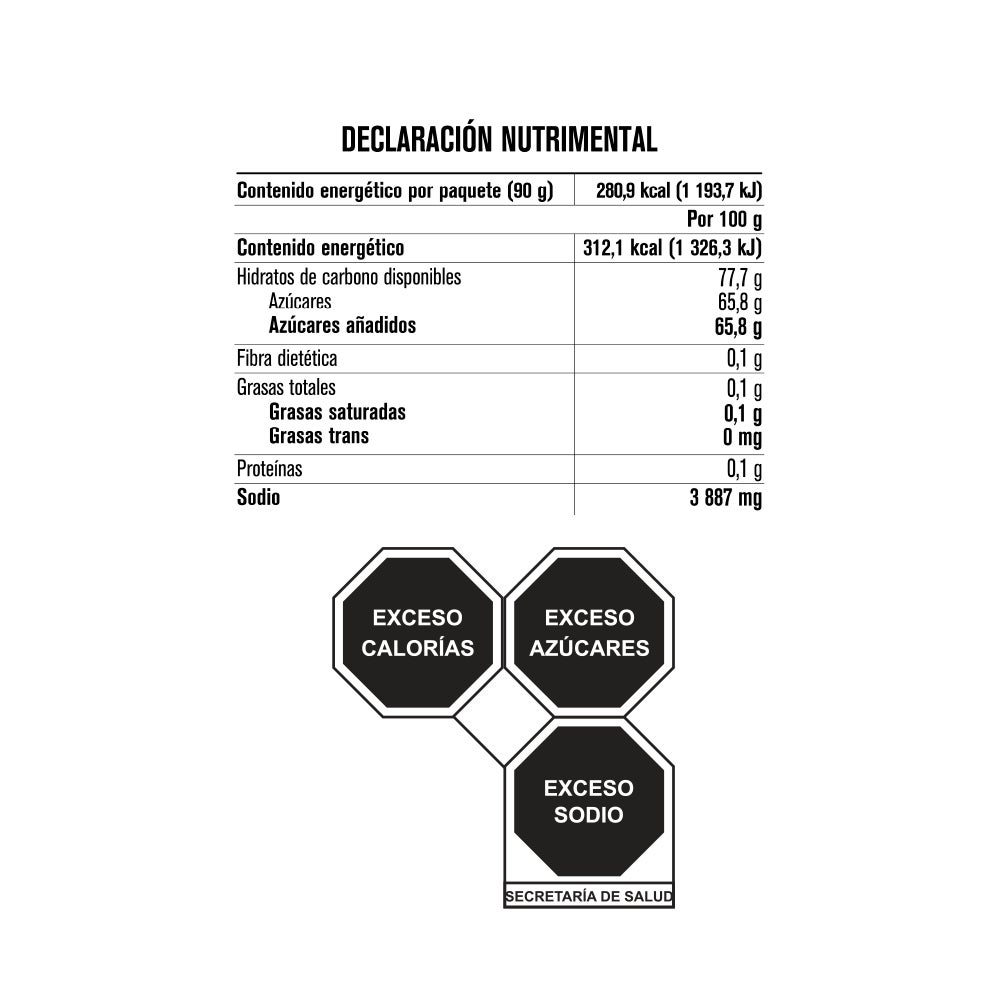 Peloneta del Puesto sabor Mango 9g pack 10 piezas