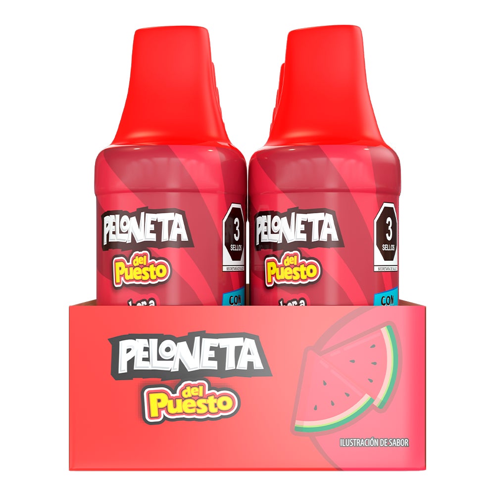 Peloneta del Puesto sabor Sandia 9gms pack 10 piezas