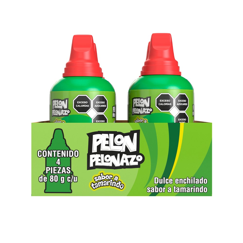 Pelon Pelonazo sabor Tamarindo 80g pack 4 piezas