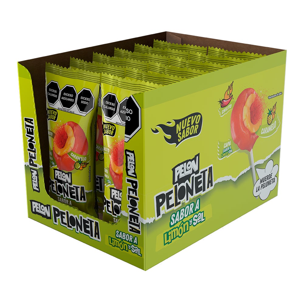 Pelon Peloneta sabor Limon y Sal 21g bolsa 12 piezas