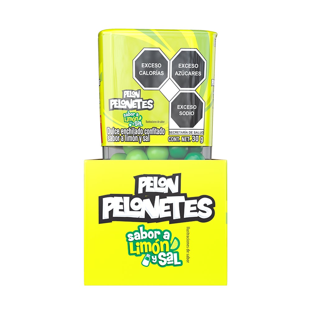 Pelon Pelonetes sabor Limon y Sal 30g pack 9 piezas