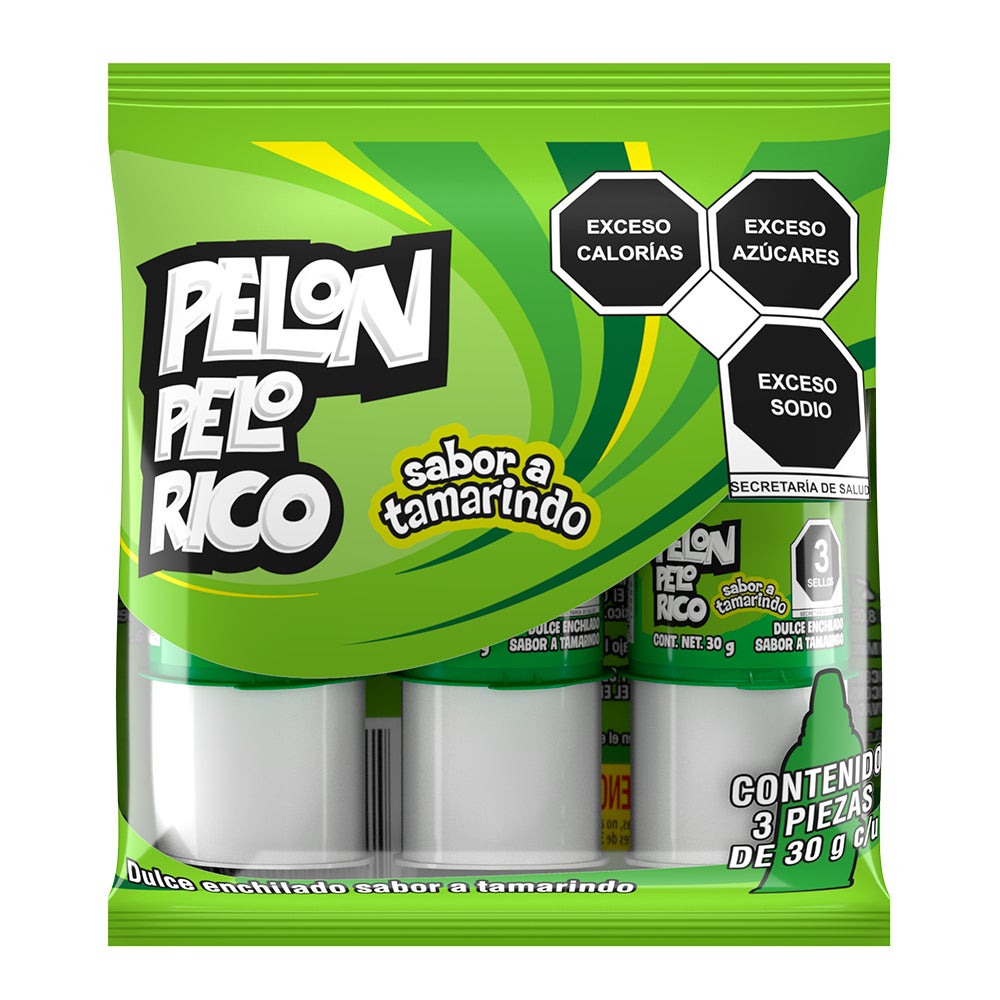 Pelon Pelo Rico sabor a Tamarindo 30 g pack de 10 piezas