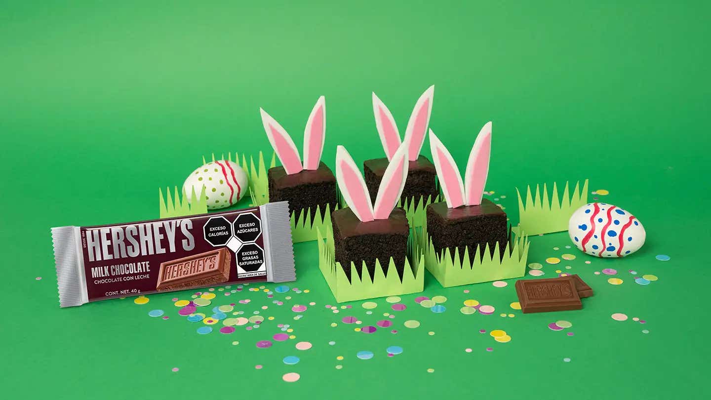 Brownies de conejo de Pascua HERSHEY'S 