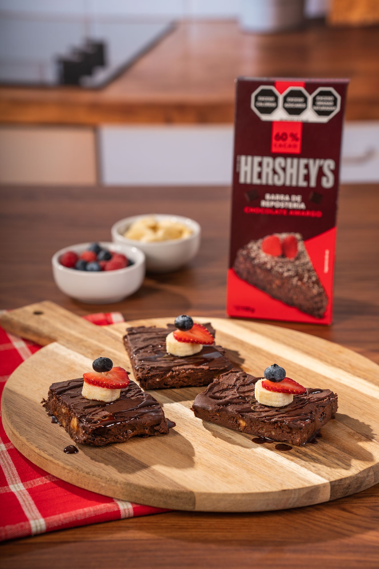 Brownie Keto exprés sabor Chocolate HERSHEY'S ZERO SUGAR