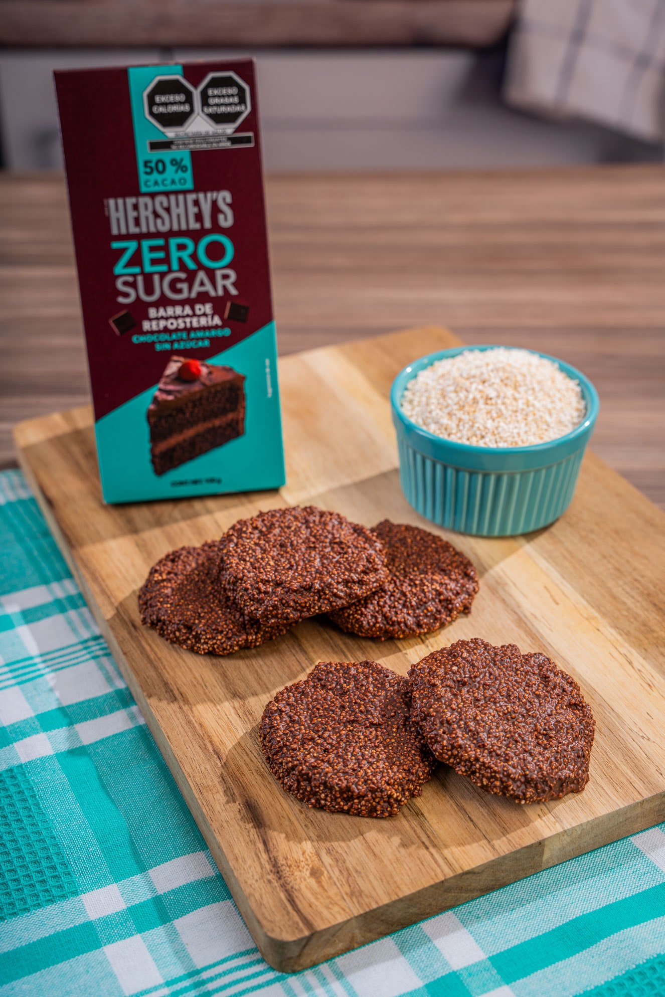 Galletas de amaranto con chocolate HERSHEY'S ZERO SUGAR