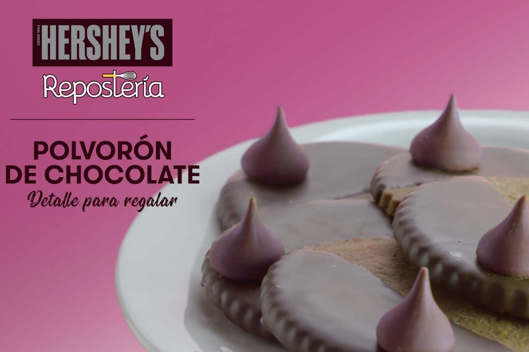 Vídeo receta polvorón de chocolate