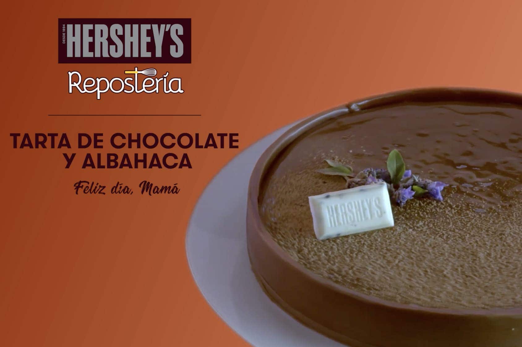 Vídeo receta tarta de chocolate y albahaca