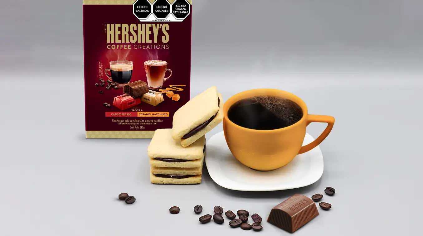 Galletas tipo sándwich sabor HERSHEY'S Coffee Creations