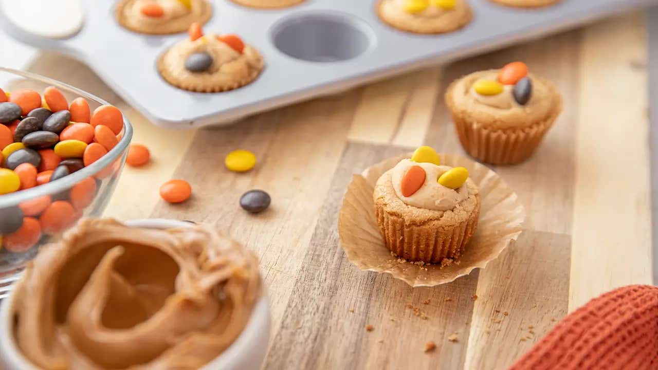 freshly baked reeses pieces peanut butter temptations