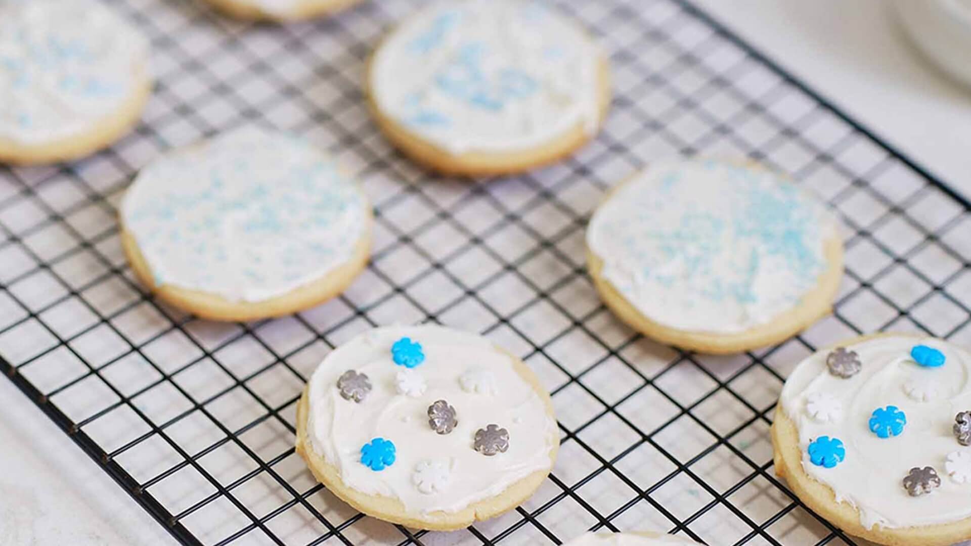 freshly baked sugar cookies