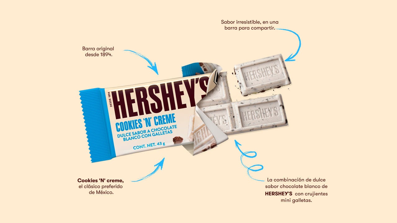 HERSHEY'S Barra Cookies 'n' Creme